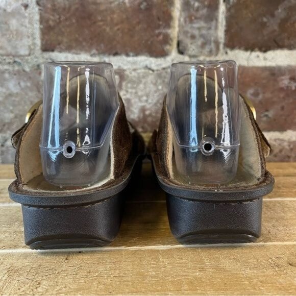 Alegria Classic Capt Corduroy Brown Mule Slip On Wedge Sz Sz 10** - Picture 3 of 9